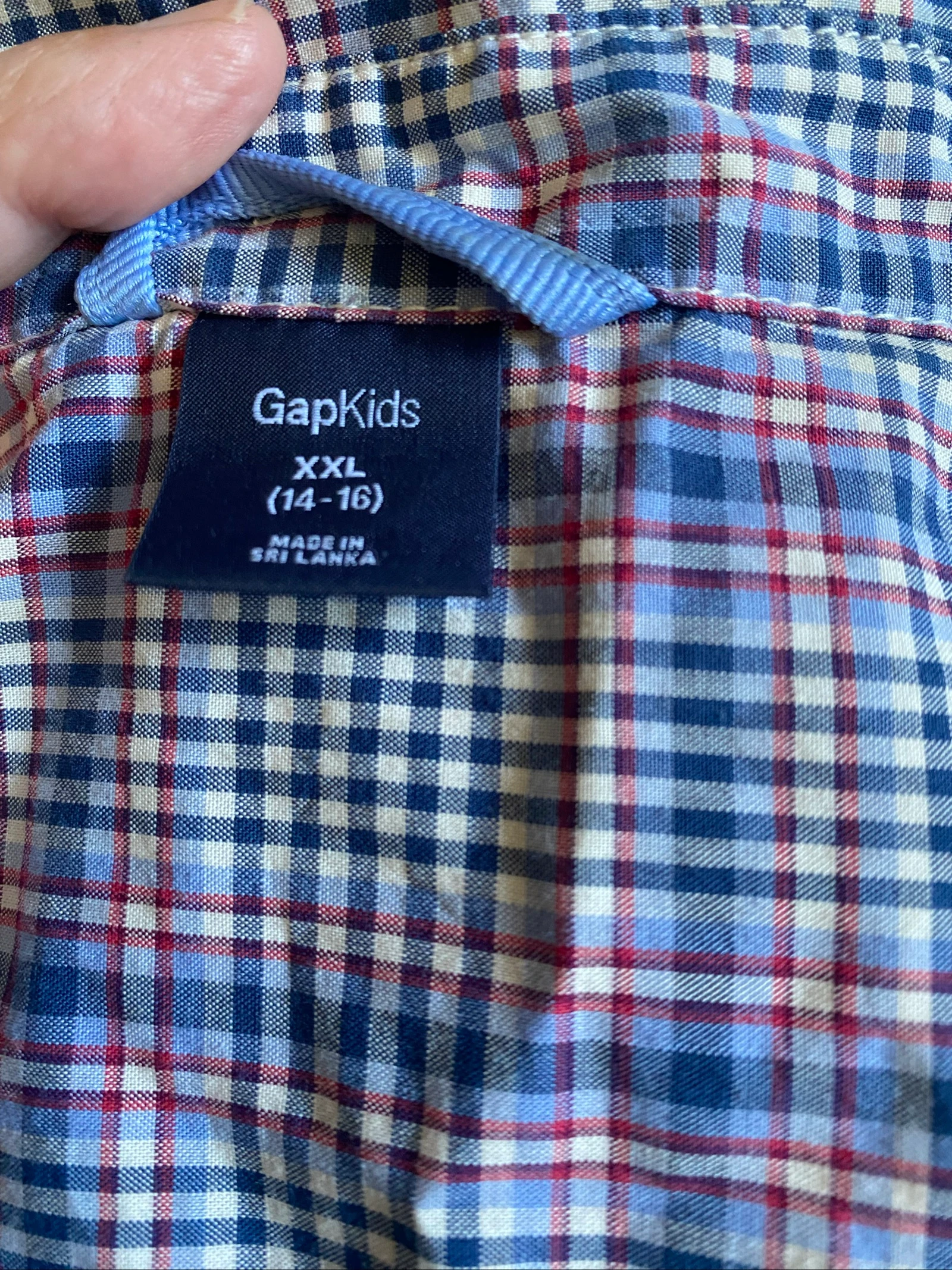 Camisa infantil xadrez GAP – photo 3